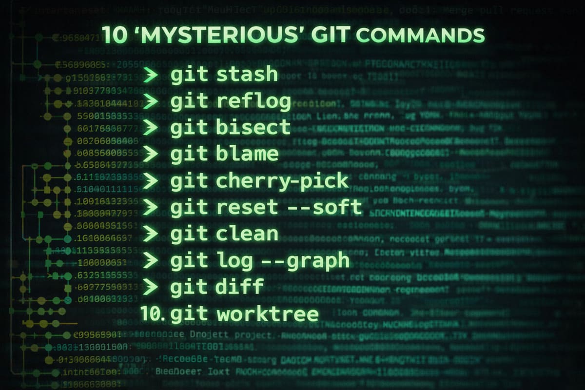 10 Lệnh Git bí ẩn mà 90% dev chưa biết