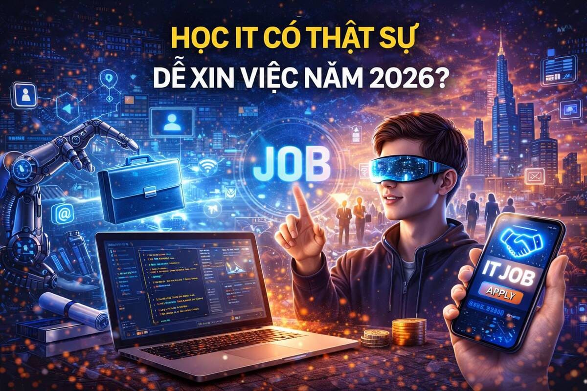Học IT Có Dễ Xin Việc Năm 2026? Sự Thật Cần Biết