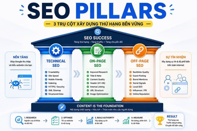 SEO Pillars Digital Marketing Roadmap