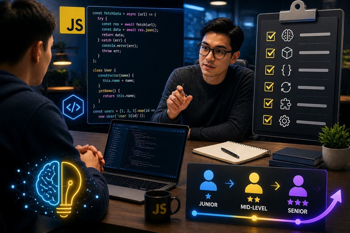 Tổng Hợp Các Câu Hỏi Phỏng Vấn JavaScript Thường Gặp 2026: Từ Junior Đến Senior